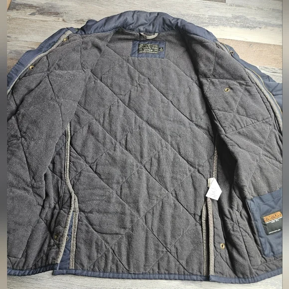 J. Crew Men's Small Navy Blue Quilted Sussex Jacket